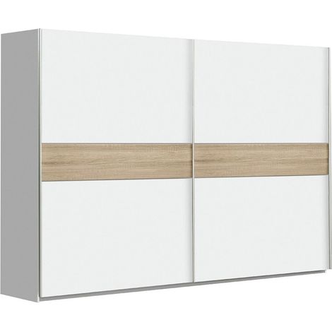 Home Heavenly® - Armario ropero 270 cm 2 Puertas correderas Winter. Armario para Dormitorio o vestidor.  Color: Blanco (1/5)