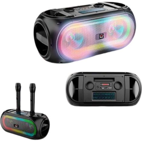 Claudio Reig- Bluetooth, FM Radio, 2 Wireless Mic DC-5V, 18650 Battery Power:20W (SA16610) (1/2)