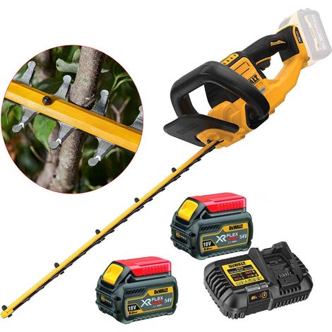 Dewalt DCMHT573T2 XR 65cm Garden Hedge Trimmer 31mm Capacity Flexvolt 54v 2x6ah (1/5)