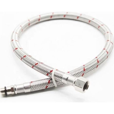 Robinet G3/8 x M10 Tuyau de raccordement flexible Rallonge Tuyau d'alimentation pour robinet mitigeur de liaison longueur 600 mm (1/4)