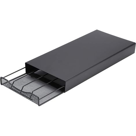Porte Dosette de Café – Nespresso Compatible – Rangement pour Capsule de Café, 40x Capsules Noir