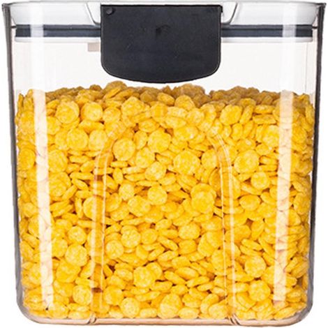 Set de bacs de rangement - Cuisson - Hermétiquement empilables avec étiquettes - 6 pièces - Cuisine blanc (1/5)