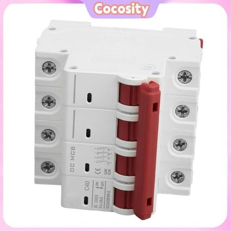 Cocosity Disjoncteur CC 4P Disjoncteur DC 4P avec Extinction d'arc et Découplage Rapide pour Systèmes quincaillerie accessoire (1/5)