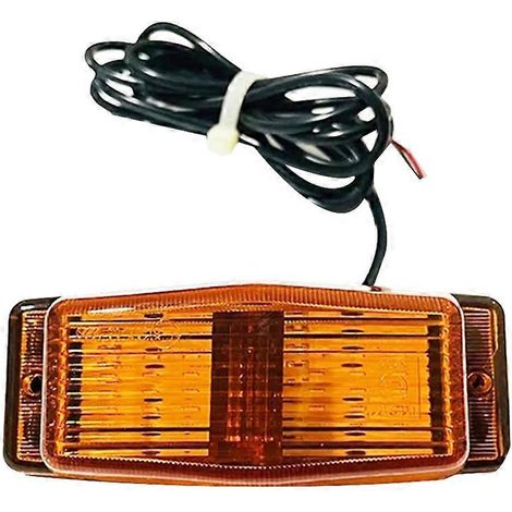 Feu de position LED avant pour calandre de camion Scania, Volvo, MAN et Benz, double clignotant, noir et jaune. (1/4)