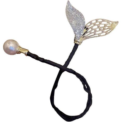 (A) Chignon à fleurs, queue de poisson, strass et plumes, fer à friser, torsadé, cheveux longs, fixation rapide (1/5)
