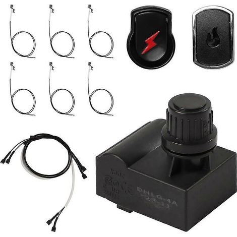 Kit d'allumage pour barbecues à gaz Charbroil, module d'allumage de remplacement à 4 sorties avec câbles et 2 boutons-poussoirs pour Charbroil (1/5)