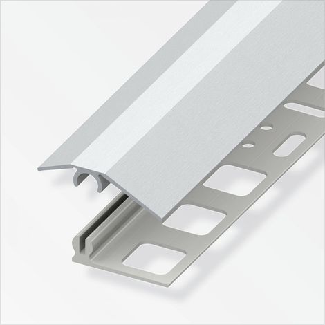 alfer Niveauausgleichs-Profil 2 m, 31 x 7 mm Alu eloxiert Edelstahl Optik Profil (1/2)