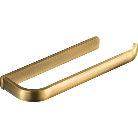 Portasciugamani da bagno in ottone spazzolato color oro, antiruggine, da parete, accessori per il bagno, 11,41 pollici (29 cm) (1/5)
