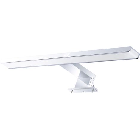 AC110-240V LED-Spiegelfrontleuchte 10W, verchromtes Aluminium, moderne wasserdichte Badezimmer-LED-Spiegellampe, schlichte Wandschrankleuchte (1/5)