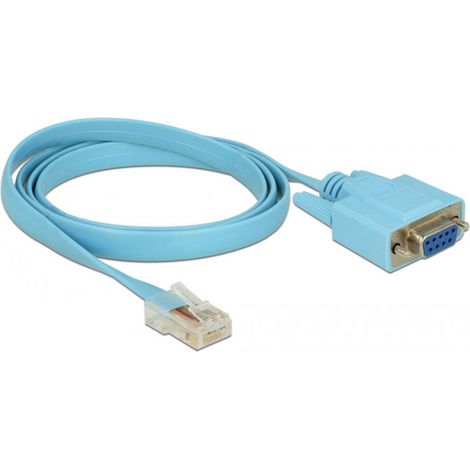 Delock 63341 VGA / RJ45 Adaptateur [1x SUB-D femelle 9 pôles - 1x RJ45 mâle] bleu 1.00 m