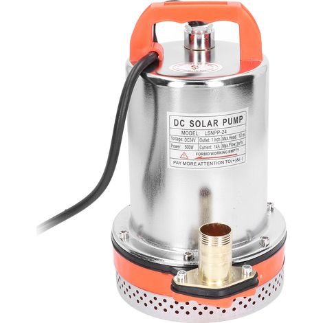 Pompe submersible solaire à haute pression, moteur à fil de cuivre, pompe à eau pour puits profonds, 24 V CC (1/5)