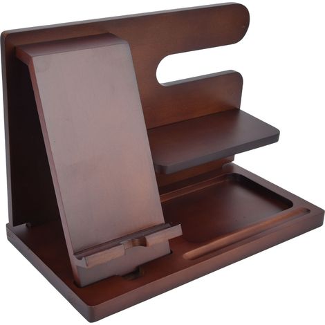 Support de base pour un rangement de bureau pratique et support de téléphone multifonctionnel (1/5)