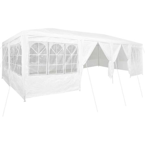 Tente de fête Blanc 800 x 400 x 266 cm Polyéthylène