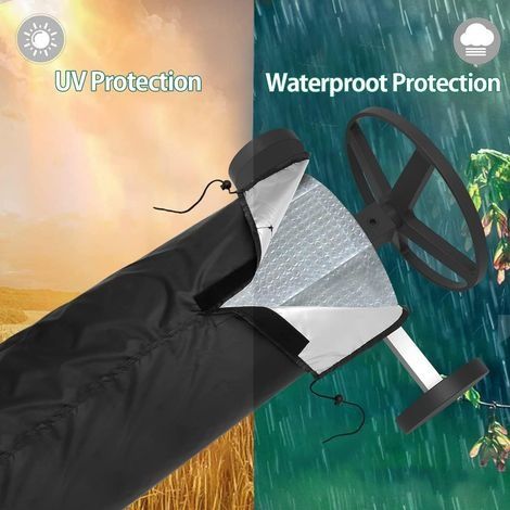 Wasserdichte und strapazierfähige Schutzhülle für Solar-Poolrollen, 210D Oxford-Gewebe, faltbar und waschbar, fest, 490 x 96 cm, zum Schutz der Poolrolle (1/4)