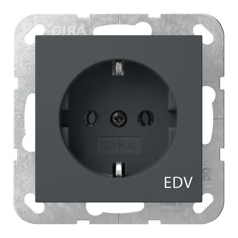 Gira Presa SCHUKO Stampa EDV System 55 Antracite [445828], 4458 28