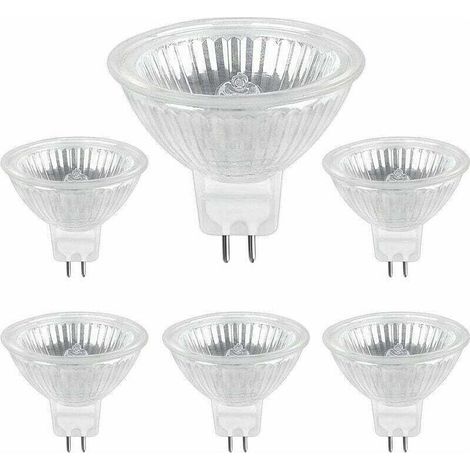 Ampoule Halogene GU5.3 35W 12V, Ampoule Spot Halogène MR16, pack de 6