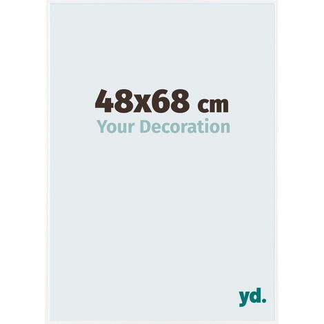 yd. - Cadre photo 48x68 - Blanc Brillant - Plastique - Evry