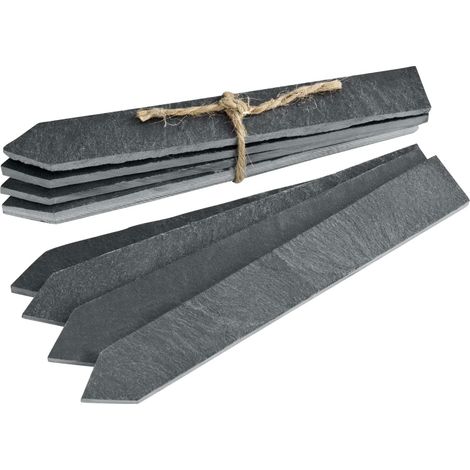 8X Schiefer-Pflanzenetiketten 15cmx2cm (1/5)