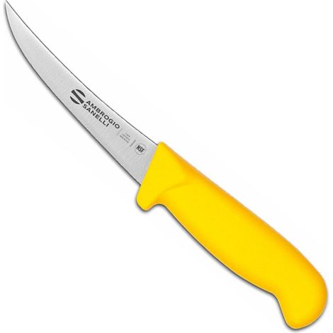 Coltello da disosso con lama curva supra colore 130/270 mm - giallo