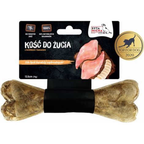 SYTA MICHA - Snack per cani con coniglio e banana, 70 g