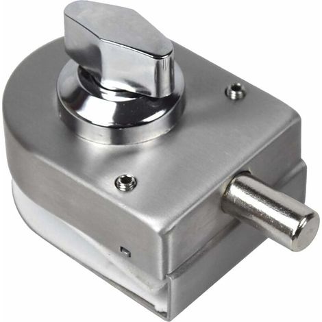 Verrou de porte de sécurité antivol pour porte vitrée, en acier inoxydable, 10 ou 12 mm, ouverture/fermeture, pour salle de bain, maison, hôtel ou bureau. (1/5)