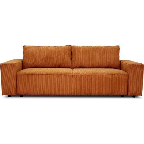 Casapy Josh 4-Sitzer Sofa terracotta Velours