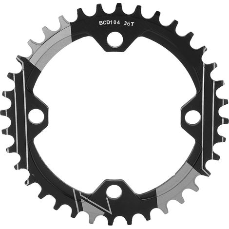 Lebycle 36-Zahn-Kettenblatt für Mountainbikes, schwarz, verschleißfest, 104 mm Lochkreis (1/5)