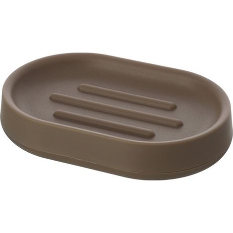 Piattino Porta Sapone Moderno In Plastica Tortora Da Appoggio (1/4)