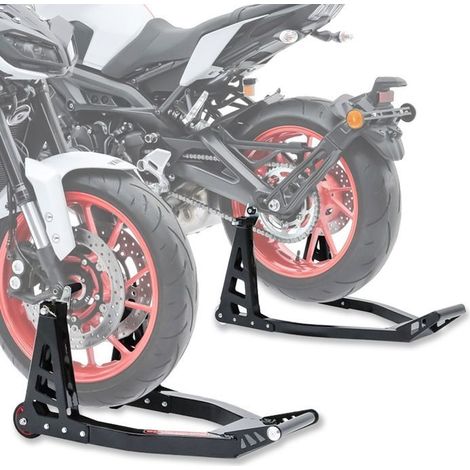 Cavalletto di montaggio ruota anteriore Superlight-V + Cavalletto di montaggio ruota posteriore Superlight Racing ConStands