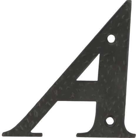 LETRA A-4" ACERO NEGRO (D) - AMIG (1/2)