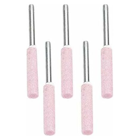 Lot de 10 Limes d'affûtage pour Polissage de Tronçonneuse ,Tête de Polissage de Meulage en Diamant de 4,8 mm (1/5)