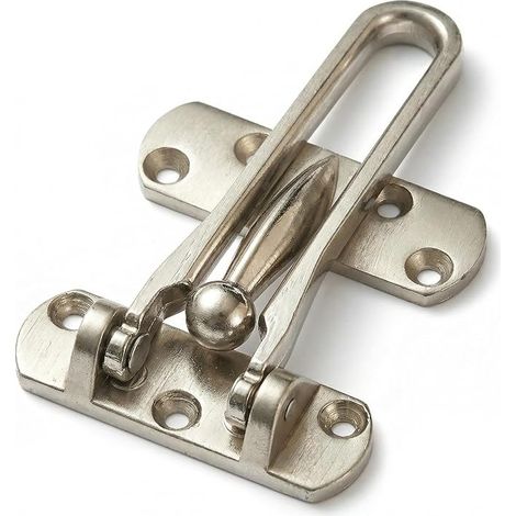 Zinc Alloy Security Lock Limited Opening for Home Apartment Hotel Door Reinforcement Lock Silver (1/5)