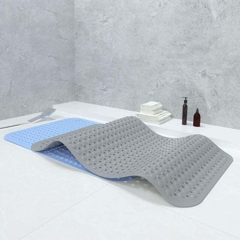 Large Rectangular Shower Mat, Non-Slip Household Shower Mat, Bath Mat, Toilet Floor Mat, PVC Foot Massage Bath Mat - 8858cm (1/4)
