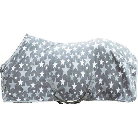 115 cm, Grau: Fleece-Decke mit abnehmbaren verstellbaren Trägern und Anti-Fussel-Polsterung Modell Stars (1/4)