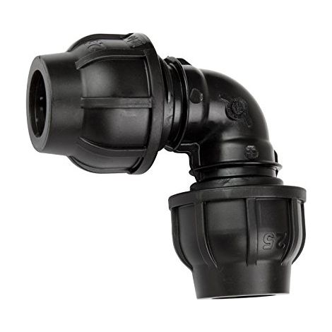 PE TUYAU ANGLE 32 X 32 MM 90 ° AVEC DVGW GEBO 130832
