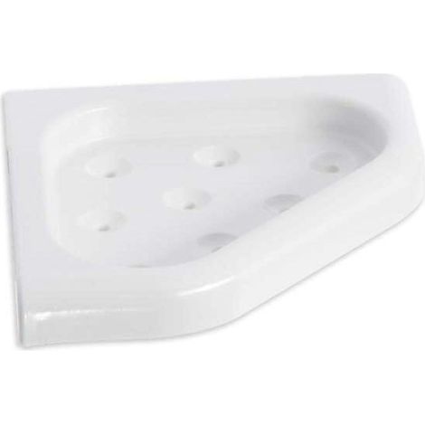 Metaform - Angolare doccia da parete Bianco in Termoindurente e ABS Mod. Linea (1/2)