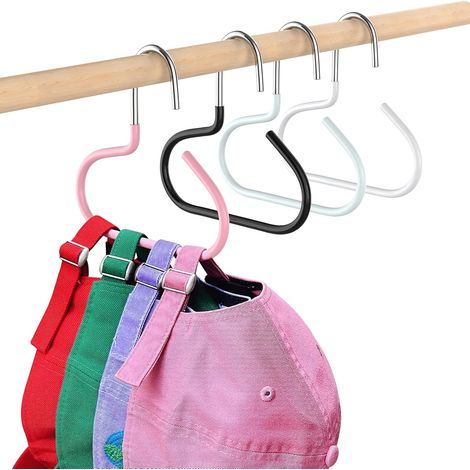 Support Cap - Acier Inoxydable SUS304 - Pour Casquettes Baseball et Bonnets - Rangement dans Armoire ou Placard - Lot de 4 (1/5)