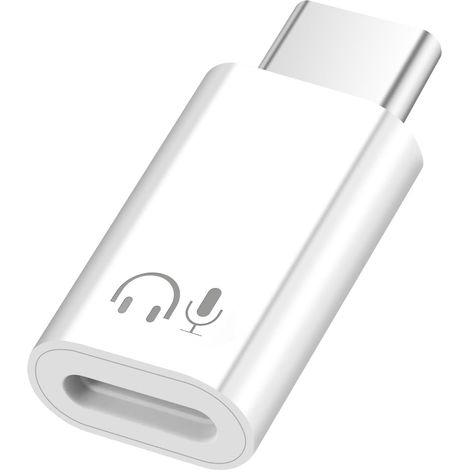 USB-C-auf-Lightning-Audioadapter – 1 Stück – Robustes Aluminium – Hi-Fi-Sound-DAC – iPhone 16/15, iPad, Android – Schwarz (1/5)