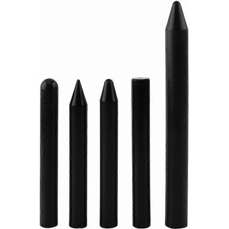 5er-Pack professionelle Nylon-Dellenstifte zur lackfreien Hagelschadenbeseitigung und Dellenreparatur, schwarz