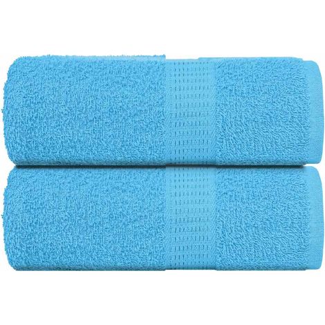Serviettes d'invités FROGN 2 pièces turquoise 30x50 cm 360 g/m²