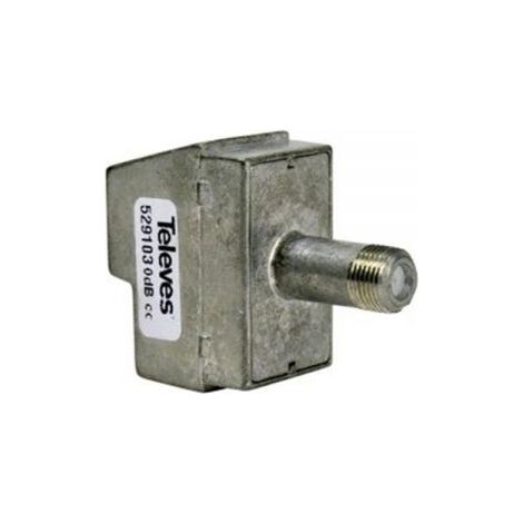 TELEVES Presa Terminale TV/SAT con Connettore F - 529103