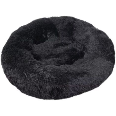 Lit pour Chat, Coussin Moelleux, Doux Lavable pour Chiens Chats (Noir, 50 cm), Ensoleillé (1/5)