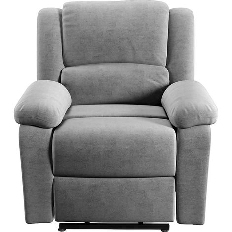 Loungitude – Fauteuil relax releveur électrique 1 place en microfibre – Inclinaison jusqu'à 170° – Repose-pieds synchronisé – Confort optimal (1/8)