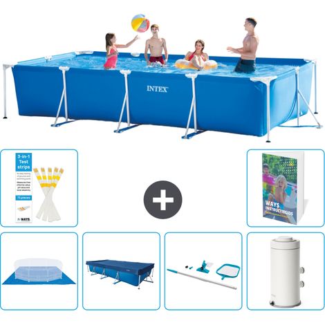 Rechteckiger Frame Pool - 450x220x84 cm - 7-teilig S119