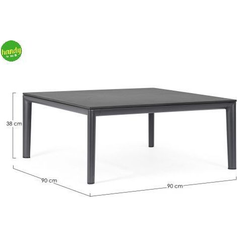 Tavolino Gerald Bizzotto Antracite 90x90 cm (1/5)