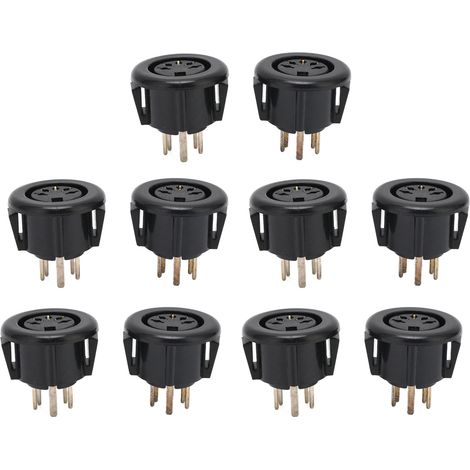 10pcs Prise à 5 Broches pour Appareil d'Électrothérapie, Socle à Trous pour Machine de Massage Méridien, Instrument de Beauté (1/5)