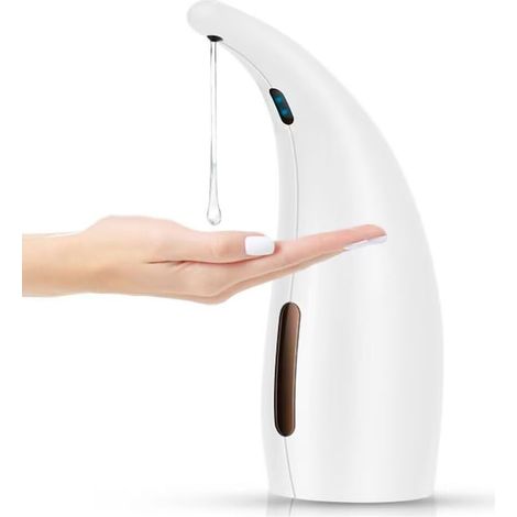 Distributeur de savon automatique sans contact pour salle de bain et cuisine avec capteur de mouvement infrarouge, pour la salle de bain et la cuisine (1/5)