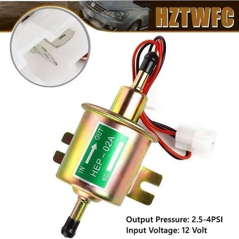 Pompe de transfert- Pompe à essence électrique universelle d'essence diesel 12V HEP-02A HEP02A à basse pression OEM HEP-02A Pompe à carburant électrique universelle 12 V- (1/5)