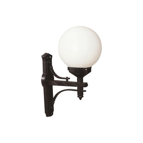 Aplique de pared pantalla blanca para exterior, abs , negro, 35x25x55, casquillo E 27 Max 60 W COLGANTE