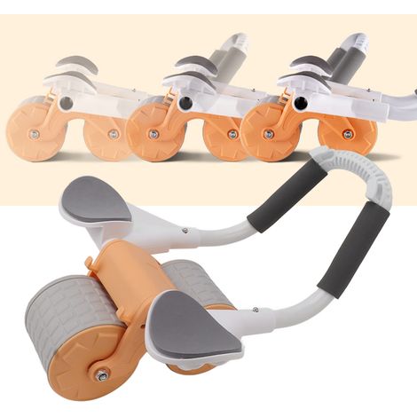 Rouleau d'exercice abdominal avec support pour les coudes, rouleau d'exercice pour le tronc, rouleau abdominal à rebond automatique, entraînement abdominal. (1/5)